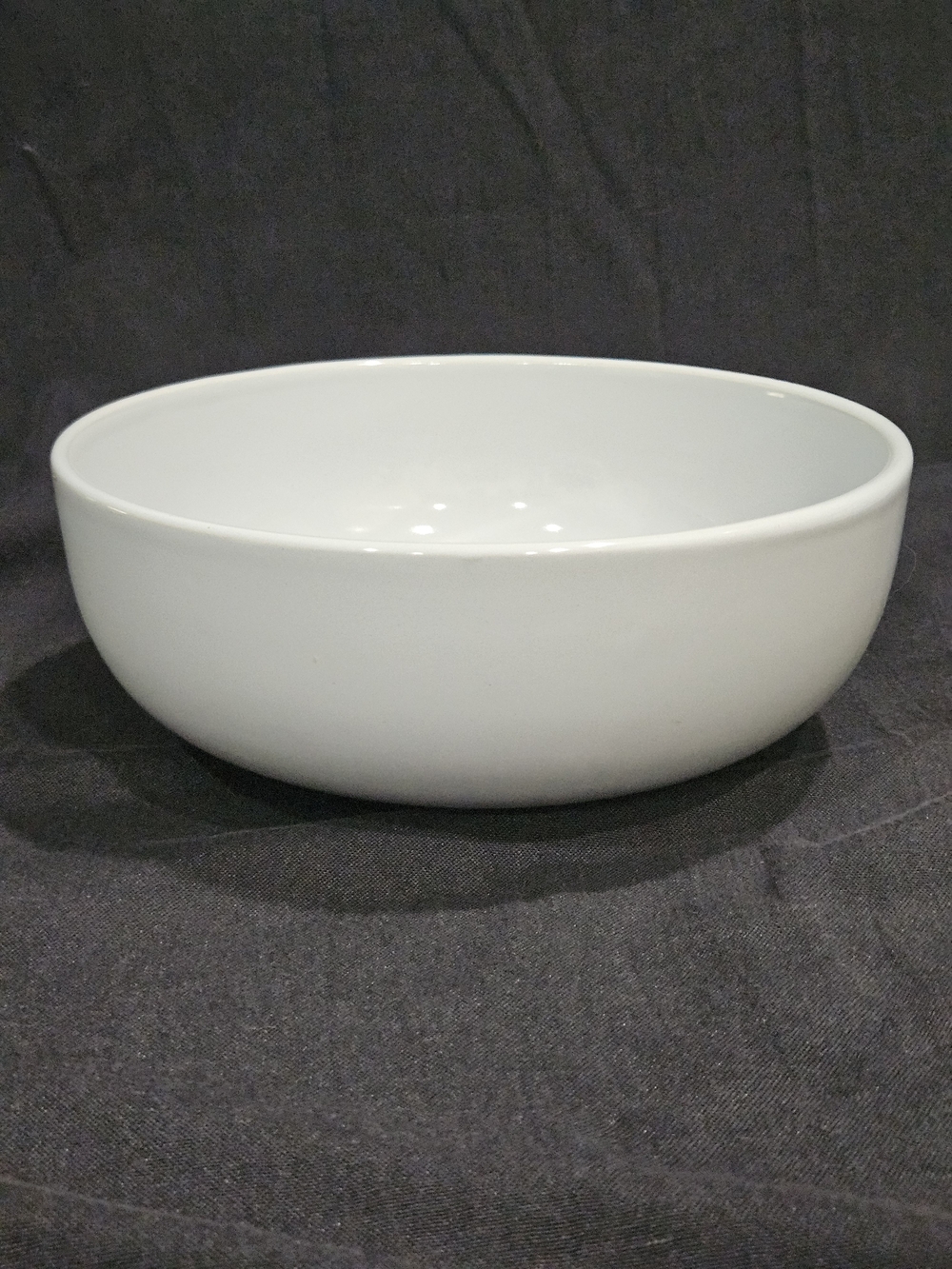Vintage Light Blue Ceramic Bowl 9.5" Mid Century Modern MCM Pastel Serving Dish